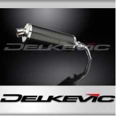 HONDA MSX125 GROM 13-15 MUDGUARD COMPAT 350mm OVAL CARBON BSAU EXHAUST KIT