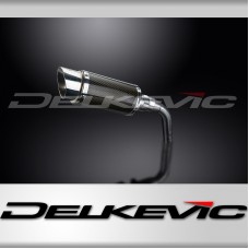 HONDA MSX125 GROM 13-15 TAILTIDY 200mm ROUND CARBON  SILENCER EXHAUST KIT