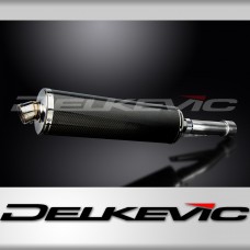 HONDA GB500F GB500TT 1985-1987 450mm OVAL CARBON BSAU SILENCER EXHAUST KIT