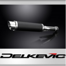 HONDA GB500F/TT 1985-1987 350mm CARBON ROUND BSAU SILENCER EXHAUST KIT