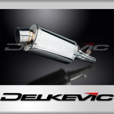 HONDA FJS600 FJS400 SILVERWING 2002-14 225mm OVAL STAINLESS SILENCER EXHAUST KIT