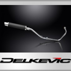 HONDA CBR250R 2011-2013 FULL EXHAUST SYSTEM 350mm CARBON ROUND BSAU SILENCER