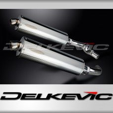 HONDA CBR1000F 1987-1999 450mm OVAL STAINLESS BSAU SILENCER EXHAUST KIT