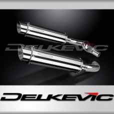 HONDA CBR1000F 1987-1999 350mm ROUND STAINLESS BSAU SILENCER EXHAUST KIT