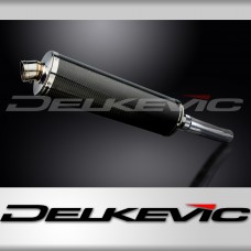 HONDA CBF500 2004-2008 450mm OVAL CARBON BSAU SILENCER EXHAUST KIT