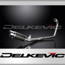 HONDA CBF250 2004-2012 FULL EXHAUST SYSTEM 200mm CARBON ROUND SILENCER