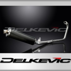 HONDA CBF250 2004-2012 FULL EXHAUST SYSTEM 450mm CARBON OVAL BSAU SILENCER