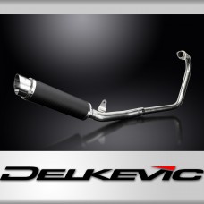 HONDA CBF250 2004-2012 FULL EXHAUST SYSTEM 350mm CARBON ROUND BSAU SILENCER