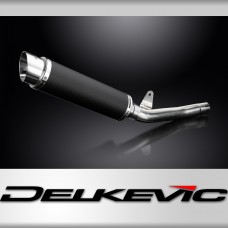 HONDA CBF250 2004-2012 350mm CARBON ROUND BSAU SILENCER EXHAUST KIT 