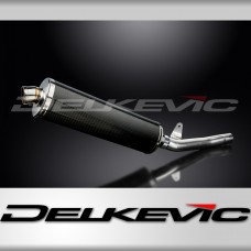 HONDA CBF250 2004-2012 450mm OVAL CARBON BSAU SILENCER EXHAUST KIT