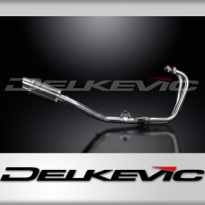 HONDA CBF500-A-ABS 2004-08 FULL EXHAUST SYSTEM 200mm CARBON ROUND SILENCER