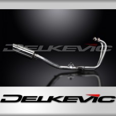 HONDA CBF500-A-ABS 2004-08 FULL EXHAUST SYSTEM 200mm STAINLESS ROUND SILENCER