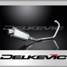 HONDA CBF125 2008-2015 FULL EXHAUST SYSTEM 225mm STAINLESS OVAL SILENCER