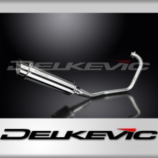 HONDA CBF125 2008-2015 FULL EXHAUST SYSTEM 350mm STAINLESS ROUND BSAU SILENCER