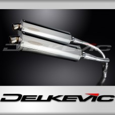 HONDA CB900F HORNET 01-09 HI LEV 450mm OVAL STAINLESS BSAU SILENCER EXHAUST KIT