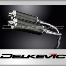 HONDA CB900F HORNET 01-09 HI LEV 350mm CARBON BSAU SILENCER EXHAUST KIT