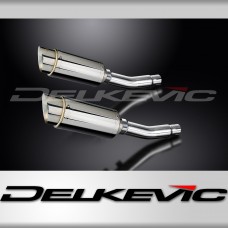 HONDA CB500T 1975-1976 200mm ROUND STAINLESS SILENCER EXHAUST KIT