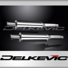 HONDA CB450 K3-K7 1970-1974 350mm STAINLESS ROUND BSAU SILENCER EXHAUST KIT