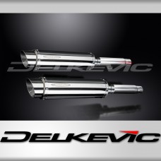 HONDA CB450 K3-K7 1970-1974 350mm ROUND STAINLESS BSAU SILENCER EXHAUST KIT