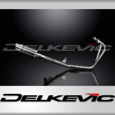 HONDA CB500 SPORT 1994-2003 FULL EXHAUST SYSTEM 200mm CARBON ROUND SILENCER