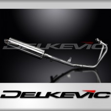 HONDA CB500 SPORT 1994-2003 FULL EXHAUST SYSTEM 450mm STAINLESS OVAL SILENCER