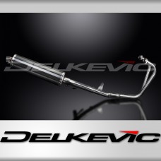 HONDA CB500 SPORT 1994-2003 FULL EXHAUST SYSTEM 450mm CARBON OVAL SILENCER