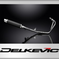 HONDA CB500 CB500S SPORT 94-03 FULL EXHAUST SYSTEM 350mm CARBON ROUND SILENCER