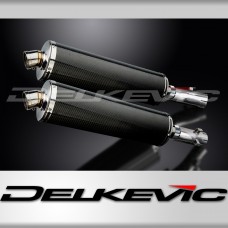 HONDA CB1300DC X-4 1997-2003 450mm OVAL CARBON BSAU SILENCER EXHAUST KIT