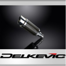 ROYAL ENFIELD HIMALAYAN 410 2016-24 200mm ROUND CARBON  SILENCER EXHAUST KIT