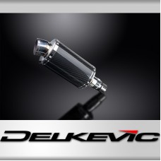 ROYAL ENFIELD HIMALAYAN 410 2016-24 225mm OVAL CARBON SILENCER EXHAUST KIT