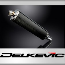 ROYAL ENFIELD HIMALAYAN 410 2016-24 450mm OVAL CARBON BSAU SILENCER EXHAUST KIT