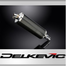 ROYAL ENFIELD HIMALAYAN 410 2016-24 350mm OVAL CARBON BSAU SILENCER EXHAUST KIT