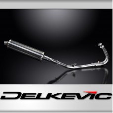 KAWASAKI NINJA 400 Z400 2018-24 FULL EXHAUST 450mm CARBON OVAL BSAU SILENCER