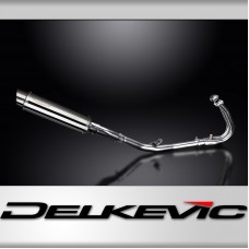 KAWASAKI NINJA 400 Z400 2018-24 FULL EXHAUST 350mm STAINLESS ROUND BSAU SILENCER