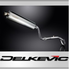 HONDA CRF250L 2017-2020 FULL EXHAUST SYSTEM 450mm STAINLESS OVAL BSAU SILENCER