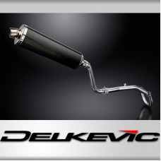 HONDA CRF250L 2017-2020 FULL EXHAUST SYSTEM 450mm CARBON OVAL BSAU SILENCER