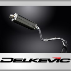 HONDA CRF250L 2017-2020 FULL EXHAUST SYSTEM 350mm CARBON OVAL BSAU SILENCER