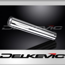DELKEVIC EXHAUST SILENCER WITH REMOVABLE BAFFLE CLASSIC STRAIGHT 64mm ENTRY