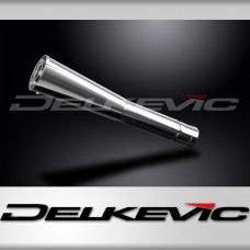 DELKEVIC EXHAUST SILENCER WITH REMOVABLE BAFFLE CLASSIC MEGAPHONE 64mm ENTRY