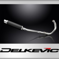 YAMAHA XSR700 FULL EXHAUST SYSTEM 350mm CARBON ROUND BSAU SILENCER