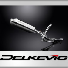 Suzuki DL650 V-Strom 2017-2023 320mm Tri-Oval Stainless Exhaust Silencer Can Kit