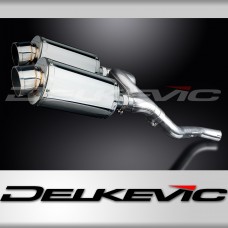 HONDA VFR800 VTEC 2002-2013 225mm OVAL STAINLESS SILENCER EXHAUST KIT