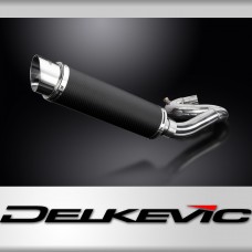 HONDA CBR1000RR FIREBLADE 2008-2015 350mm ROUND CARBON BSAU SILENCER EXHAUST KIT