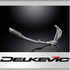 KAWASAKI ZRX1100 ZRX1200 97-07 4-1 EXHAUST 200mm CARBON ROUND SILENCER