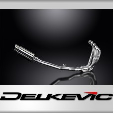 KAWASAKI ZRX1100 ZRX1200 97-07 4-1 EXHAUST 200mm STAINLESS ROUND SILENCER