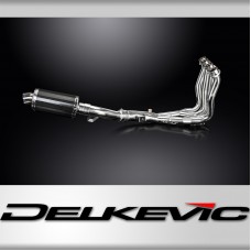 YAMAHA FZ1 FAZER FZ1S 06-15 FULL 4-1 EXHAUST 225mm CARBON OVAL SILENCER 