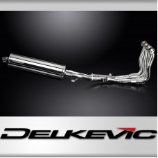 YAMAHA FZ1 FAZER FZ1S 06-15 FULL 4-1 EXHAUST 450mm STAINLESS OVAL BSAU SILENCER