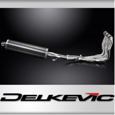 YAMAHA FZ1 FAZER FZ1S 06-15 FULL 4-1 EXHAUST 450mm CARBON OVAL BSAU SILENCER