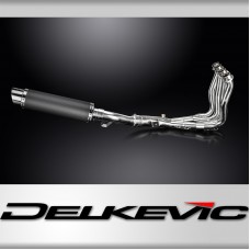 YAMAHA FZ1 FAZER FZ1S 06-15 FULL 4-1 EXHAUST 350mm CARBON ROUND BSAU SILENCER