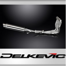 YAMAHA FZ1 FAZER FZ1S 06-15 FULL 4-1 EXHAUST 350mm STAINLESS ROUND BSAU SILENCER